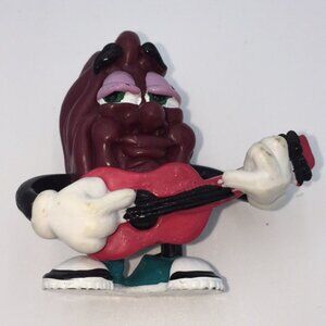 Vintage California Raisin Applause Miniature Vinyl Figure Guitar 1988